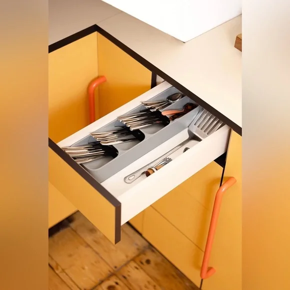 Joseph Joseph Drawer Store - Compact Cutlery Drawer Organizer, Grey - Picture 7 of 14